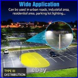 200W LED Shoebox Parking Lot Light Outdoor Area Street Pole Light Dusk to Dawn