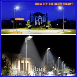 200W LED Shoebox Pole Light Outdoor Street Parking Lot Fixture with Photocell