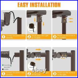 200W LED Shoebox Pole Light Outdoor Street Parking Lot Fixture with Photocell