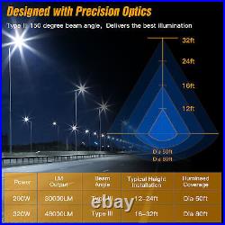 200W LED Street Area Light Shoebox Parking Lot Stadium Flood Security Lighting