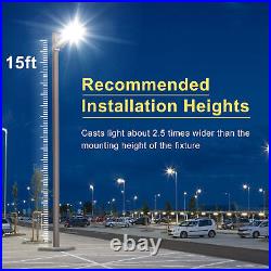 200W LED Street Light Parking Lot Light Dusk to Dawn, 28000LM Commercial Shoebox