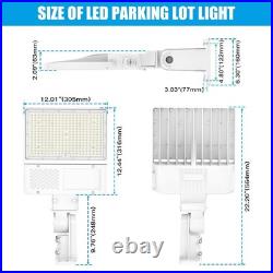 200W LED Street Outdoor Parking Lot Light Slip Fit & Arm Mount Commercial Lights