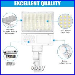 200W LED Street Outdoor Parking Lot Light Slip Fit & Arm Mount Commercial Lights