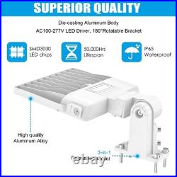 200W LED Street Outdoor Parking Lot Light Slip Fit & Arm Mount Commercial Lights