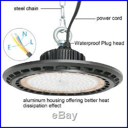 200W LED UFO High Bay Fixture Light Lamp 20000LM For Warehouse Gym Shop 6500K US