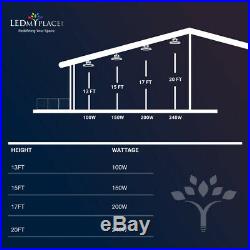 200W UFO LED High Bay 4000K Industrial Warehouse Shop Light Fixtures
