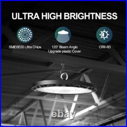 200W UFO LED High Bay Light, 10-Pack Ideal for Warehouses & Shops & Factory
