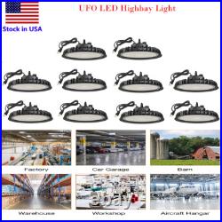 200W UFO LED High Bay Light Gym Factory Warehouse Industrial Shed Lighting 10PCS