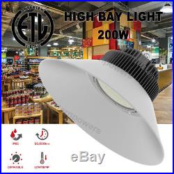 200W Warehouse Industry Shop Fixture LED High Bay Light Lamp 26000LM 5700K