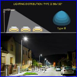 200Watt LED Parking Lot Light 5000K Shoebox Commercial Street Area Pole Lighting