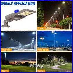 200Watt LED Shoebox Light Outdoor Street Area Light 5000k Dusk to Dawn 28000lm