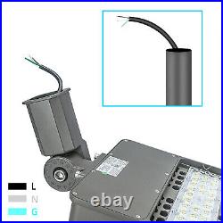 200/300W LED Parking Lot Light Commercial Outdoor IP65 Shoebox Street Pole Lamp