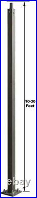 20FT 4'' SQUARE Pole With Anchor Bolts A for Parking lot street shoebox lights