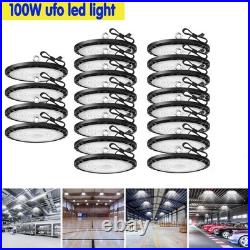 20Pack 100W UFO Led High Bay Light Warehouse Factory Commercial Industrial Light