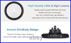 20Pcs 100W Led UFO High Bay Light Commercial Industrial Factory Warehouse Light