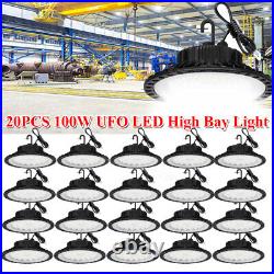 20Pcs 100W UFO Led High Bay Light Commercial Warehouse Factory Garage Shop Light