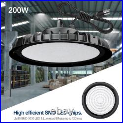 20Pcs 200W UFO LED High Bay Light Industrial Commercial Warehouse Gym Shop Light