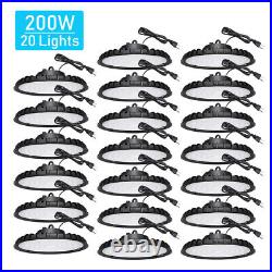 20Pcs 200W UFO Led High Bay Light Commercial Industrial Warehouse Gym Shop Light