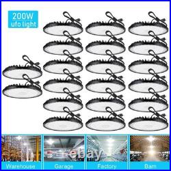 20Pcs 200W UFO Led High Bay Light Industrial Commercial Warehouse Gym Shop Light