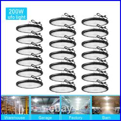20Pcs 200W UFO Led High Bay Lights Industrial Commercial Warehouse Factory Light