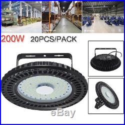 20X 200W UFO LED High Bay Light Gym Factory Warehouse Industrial Shed Lighting