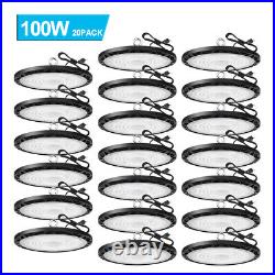 20 Pack 100W UFO LED High Bay Light Commercial Industrial Factory Shop Lights