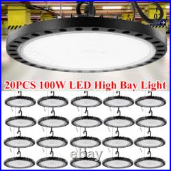 20 Pack 100W UFO Led High Bay Light Factory Warehouse Commercial Led Shop Lights