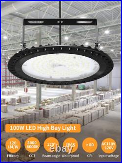 20 Pack 100W UFO Led High Bay Light Factory Warehouse Commercial Light Adjust