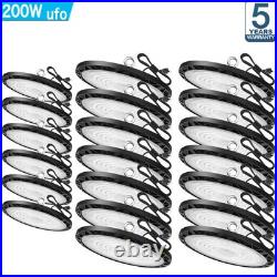20 Pack 200W Led UFO High Bay Light Industrial Commercial Warehouse Shop Lights