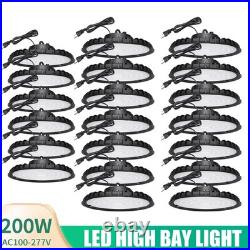 20 Pack 200W UFO Led High Bay Light Commercial Industrial Warehouse Shop Lights