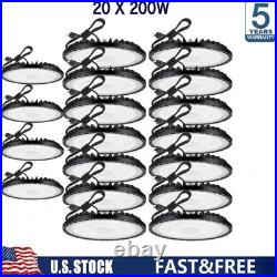 20 Pack 200W UFO Led High Bay Light Factory Commercial Warehouse Industrial Shop