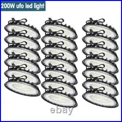 20 Pack 200W UFO Led High Bay Light Warehouse Commercial Industrial Shop Light