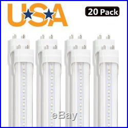 20 Pack 20W UL 4Ft Cool White 6000K LED T8 Fluorescent Tube Light bulb G13 EK
