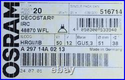 20 Pack 50W OSRAM Descostar IRC 12V GU5,3 38° (48870 WFL) 516714
