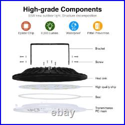 20 Packs 50W UFO Led High Bay Light Factory Warehouse Commercial Led Shop Lights