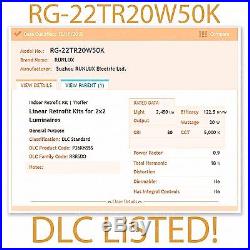 20w 2'x2' 5000K Magnetic LED Troffer Retrofit Kit, DLC Rebate! R2-22TR20W50K