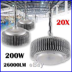 20x 200W LED High Bay Lamp Commercial Warehouse Industrial Factory Shed Lighting