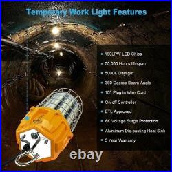 22500LM -150W LED Temporary Work Light Industrial Construction Workshop Lighting