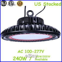 240W Dimmable LED UFO High Bay Light Replace 1000W MH/HPS Warehouse Lamp 5000K