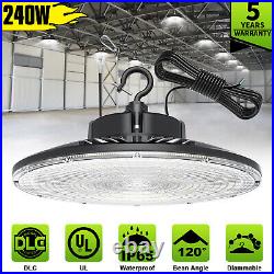 240W High Bay LED Light AC100-277V UFO Lights Dimmable Commercial Gym Shop Lamp