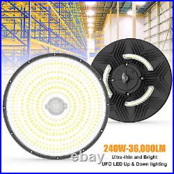 240W LED High Bay Lights 36000LM (1000W HID/HPS Equiv) Up and Down Side Lighting