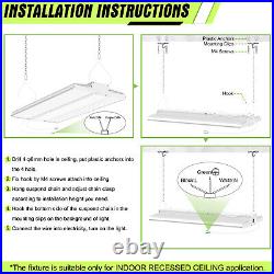 240W LED Linear High Bay Light Commercial Warehouse Shop Light 33,600lm Daylight