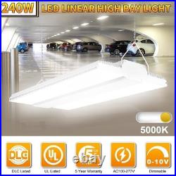 240W LED Linear High Bay Light Dimmable 33,600 Lumens Warehouse Ceiling Lights