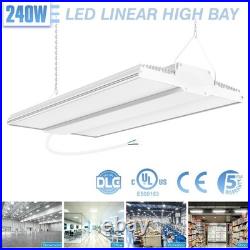 240W LED Linear High Bay Shop Light 36000LM Commercial Fixtures 5000K AC100-277V