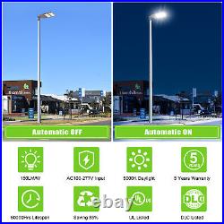 240W LED Parking Lot Lighting Dusk to Dawn Slip Fit Mount Outdoor Street Light