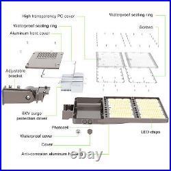 240W LED Parking Lot Lighting Dusk to Dawn Slip Fit Mount Outdoor Street Light