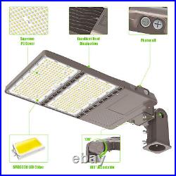 240W LED Parking Lot Lighting Dusk to Dawn Slip Fit Mount Outdoor Street Light