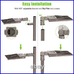 240W LED Parking Lot Lighting Dusk to Dawn Slip Fit Mount Outdoor Street Light