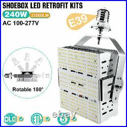 240W LED Retrofit Kits Light Commercial Parking Lot Shoebox Fixture Pole Lights