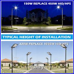240W LED Shoebox Area Light Commercial Parking Lot Street Lighting 33600Lm IP65
